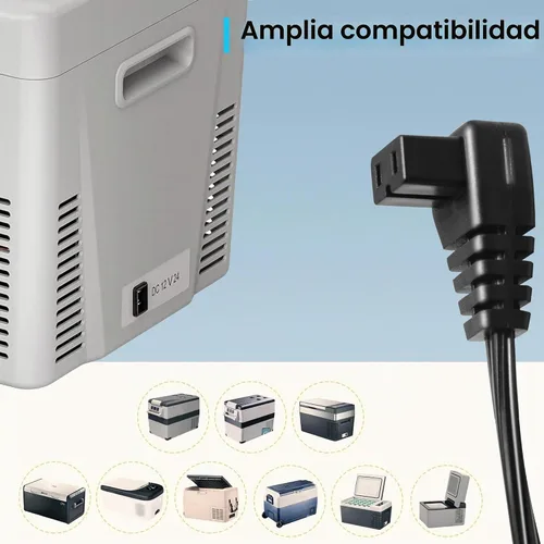 Vista 5 de Anderson - Conector a enchufe de CC, cable de alimentación CC para refrigerador de automóvil de 12 voltios, 14AWG 6.5 pies de largo (6.6 ft)