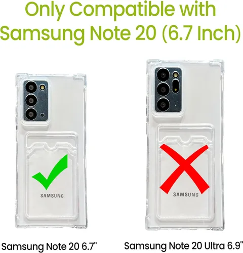 Vista 2 de Tuokiou Funda compatible con Samsung Galaxy Note 20, bonito diseño de corazón 3D, protección suave a prueba de golpes con tarjetero para Samsung