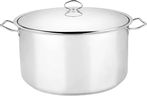 Vista 12 de Alpine Cuisine Olla de acero inoxidable con tapa de 3.6 cuartos de galón, resistente, grado comercial, horno holandés