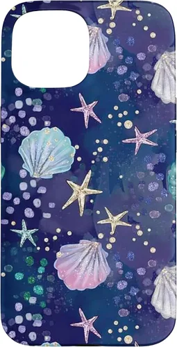 Vista 6 de Summer Aesthetic Seashell Purple Ocean Case for iPhone 17