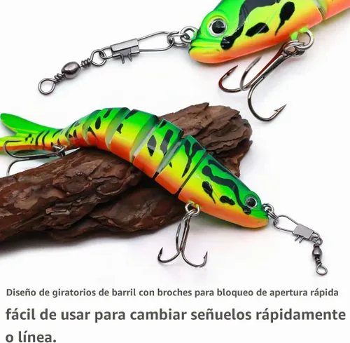 Vista 6 de 260Pcs/Caja con Giras de Barril de Pesca de Acero Inoxidable 150Pcs/Giras de Barril con Broches 110Pcs Mezcla, Conector de Alta Resistencia