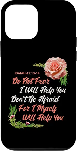 Vista 12 de Funda bíblica para iPhone 15 con texto en inglés "Do not Fear Isaías