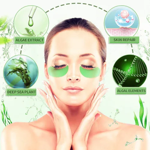 Vista 2 de Mascarillas para debajo de los ojos, hidratantes, nutritivas, mejoran las ojeras, blanquean, arrugas, proporcionan proteínas, vitaminas, colágeno