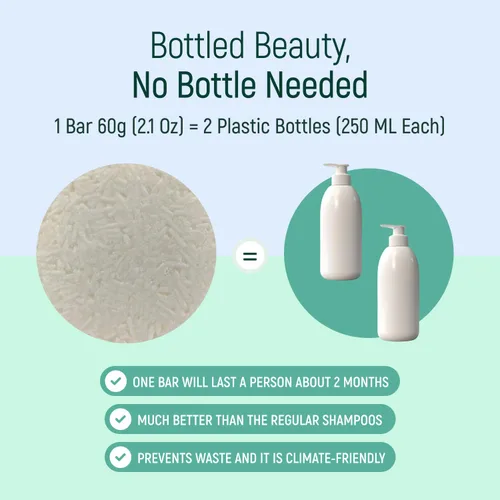 Vista 5 de Jabón para el cabello con efecto barra de champú sólido y acondicionador, barras de champú 100% orgánicas para cabello con todos los aceites