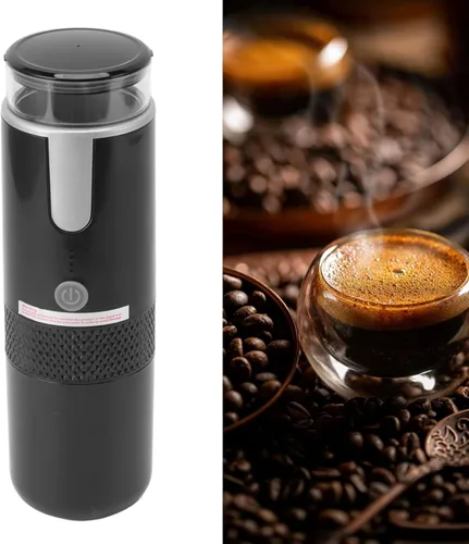 Vista 2 de Cafetera portátil compatible con cápsulas K Cup, café molido, cafetera de mano operada manualmente para acampar y senderismo