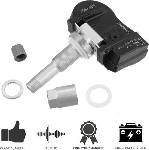 Vista 3 de X AUTOHAUX 4 unids 529332M000 Sistema de Monitoreo de Presión de Neumáticos Sensor TPMS Sensor 315MHz para Hyundai Accent Sonata