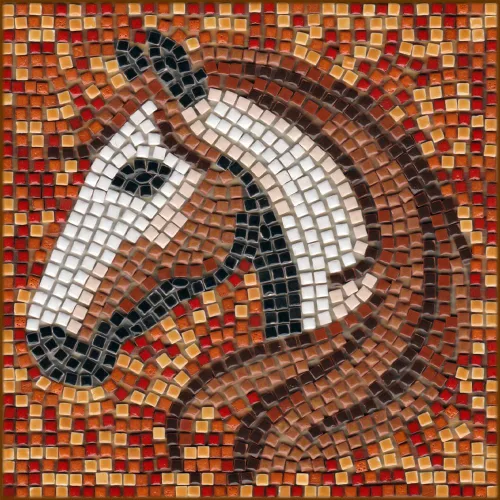Vista 12 de Crea una verdadera obra de arte de mosaico con nuestro kit de hazlo tú mismo, acuario cuadrado de 7 pulgadas (18 cm)