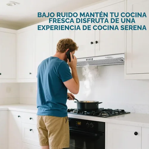 Vista 7 de Campana extractora integrada/insertada de 400 CFM de 24 pulgadas, ventilación de cocina convertible con conductos/sin conductos con luces LED de 3