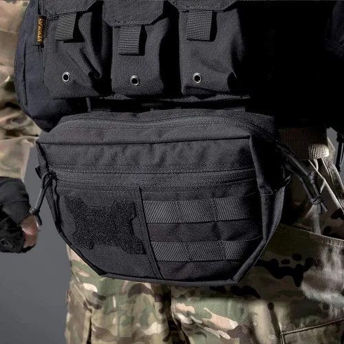 Vista 7 de EXCELLENT ELITE SPANKER Bolsa táctica de descarga, bolsa de herramientas Molle con gancho y bucle de transporte Kit bolsa para chaleco táctico