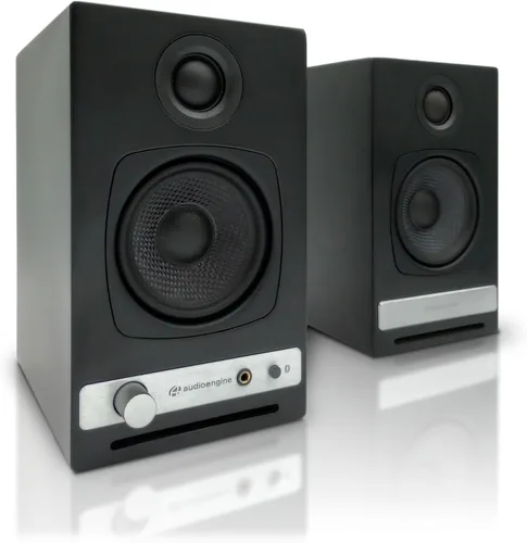 Vista 11 de Audioengine Altavoces de escritorio Bluetooth A2, estéreo compacto, negro