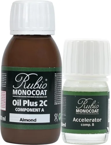 Vista 225 de Rubio Monocoat Tinte y acabado para madera de 650 pies cuadrados - Niebla 5% Oil Plus 2C Aceite de linaza ecológico de secado rápido