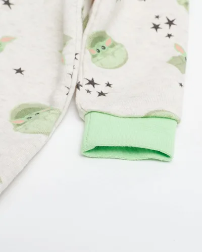 Vista 5 de STAR WARS Mameluco con capucha de forro polar de manga larga para bebés y niños