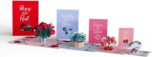 Vista 11 de Lovepop Pizza - Tarjeta romántica para el día de San Valentín con sobre "Has robado una pizza mi corazón