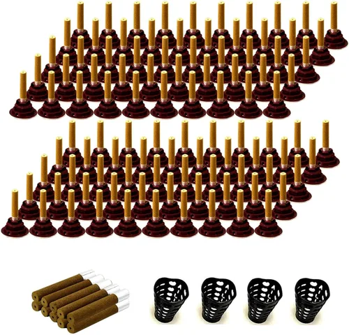 Vista 2 de 210 palos de moxibustión y 200 bases autoadhesivas, 5 años Moxa Cone Moxi Stick para AiJiu tradicional chino, 6 cubiertas protectoras y 2 mapas