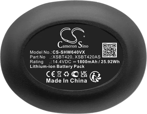 Vista 3 de Batería de repuesto de 1800 mAh para Shark WS640, WS640AE, WS642, WS642AE, WV401BL, WV401PK, WV403BR XSBT420, XSBT420AS, XSBT420UK, WV410GN