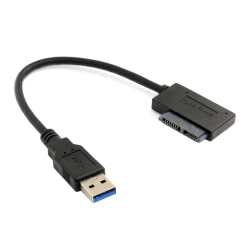 Vista 7 de cablecc USB 3.0 a 7+6 13pin Slimline Sata adaptador cable para portátil Cd DVD ROM unidad óptica