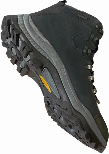 Vista 2 de hiwalk men's waterproof hiking boots mid ankle leather outdoor trekking mountain boots