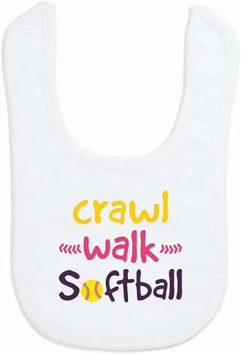 Vista 4 de ChalkTalkSPORTS Baberos de softbol para bebés y bebés Baberos de softbol de microfibra suave para bebés
