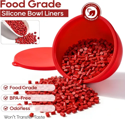Vista 6 de KitchenAid - Revestimientos de silicona para batidora de pie inclinable de 5 cuartos de galón, cuencos de silicona de grado alimenticio