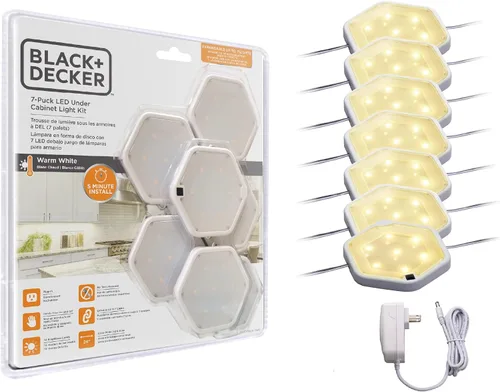Vista 9 de PureOptics LED Kit de 3 luces LED de disco, blanco cálido (LEDUC-PUCK-3WK)