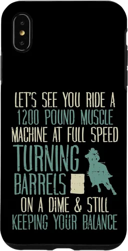 Vista 11 de 1200 Pound Muscle Turning Barrels Racing Rodeo Horse Gift Case for iPhone 17
