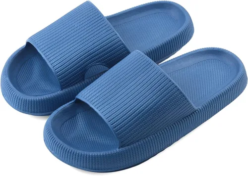 Vista 4 de VONMAY Sandalias acolchadas para mujer y hombre, sandalias de ducha, sandalias de casa, de secado rápido, suela de espuma gruesa antideslizante