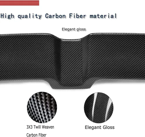 Vista 3 de JCSPORTLINE, alerón para techo trasero, fibra de carbono
