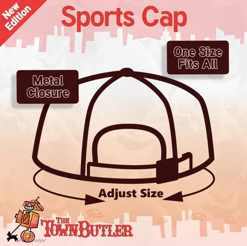 Vista 3 de The Town Butler got Charqui - A Comfortable Adjustable Dad Baseball Hat