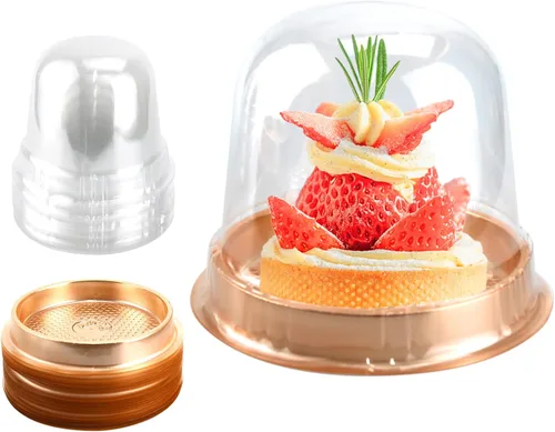 Vista 7 de Mini contenedor para cupcakes, 50 contenedores de escritorio para Negro