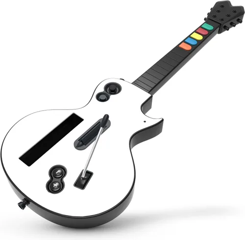 Vista 4 de Hyperkin - Hyper Strummer - Wireless Wii Guitar Controller with Strap - Compatible with Guitar Hero and Rock Band Games (EXCLUDING: Rock Band 1)