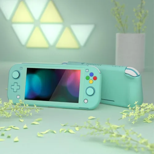 Vista 3 de PlayVital ZealProtect - Funda protectora para Nintendo Switch Lite, funda rígida de agarre ergonómico para Nintendo Switch Lite con protector