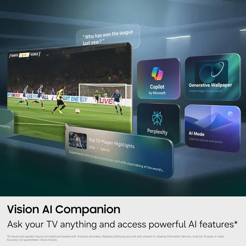 Vista 11 de Samsung Smart TV Class Neo QLED QN80H Series Samsung Vision AI de 55 pulgadas (modelo 2026, 55QN80H) Quantum Mini LED Full Array, Motion Xcelerator