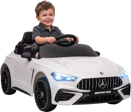 Vista 10 de Qaba Coche eléctrico de 12 V con licencia Mercedes AMG CLE 53 Ride On Car Negro