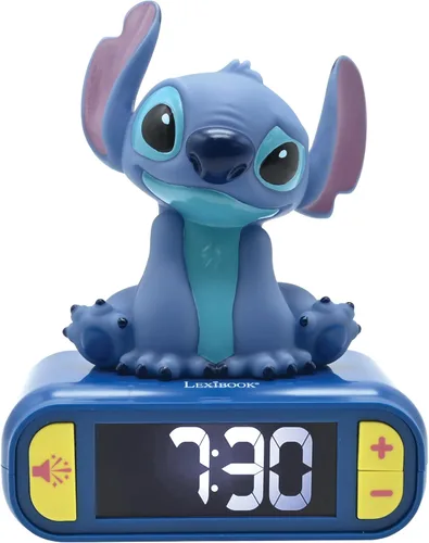 Vista 23 de LEXiBOOK, Vengadores de Marvel, Reloj despertador con luz nocturna de Los Vengadores, Sonidos y melodías, Pantalla LCD retroiluminada, Luminoso
