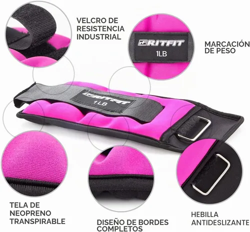 Vista 4 de RitFit Adjustable Ankle Weights for Women & Men