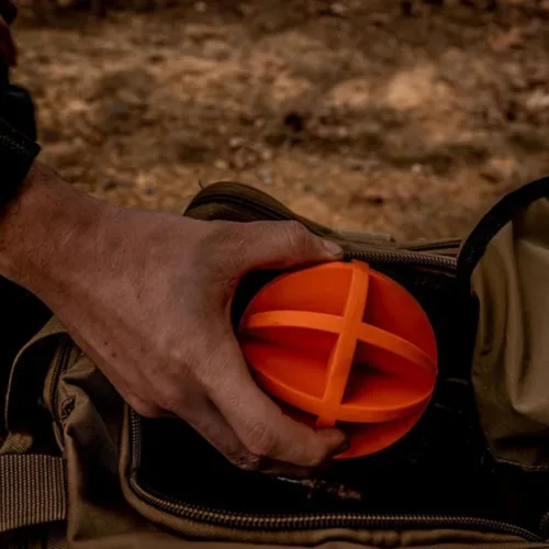 Vista 6 de Do-All Outdoors - Pelota bailarina de 4 pulgadas, clasificada para calibre .22 - .50, naranja