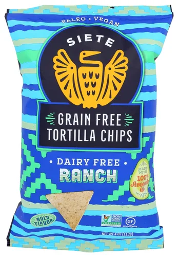 Vista 22 de Siete Chips de tortilla sin granos, sin gluten, aprobados por Whole30, paleo, vegano, sin OMG, chips de inmersión, 5 onzas (paquete de 3)