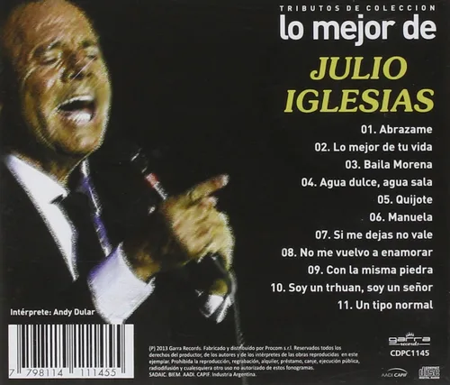 Vista 2 de Lo Mejor de Julio Iglesias-Tributo Coleccion Various