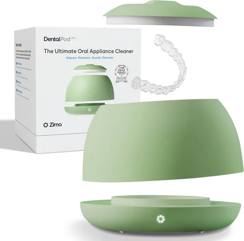 Vista 10 de Zima Dental Pod PRO: Nueva máquina limpiadora ultrasónica de retenedores. Líder del mercado, mejor limpiador de alineadores, limpiador de protector