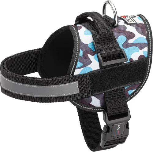Vista 32 de Dogline Arnés para perro, chaleco reflectante ajustable sin tirones con asa para caminar, entrenar, transpirable, arnés sin estrangulamiento