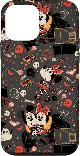 Vista 16 de iPhone 16 Disney Mickey Mouse & Minnie Mouse Scary Sweet Halloween Case