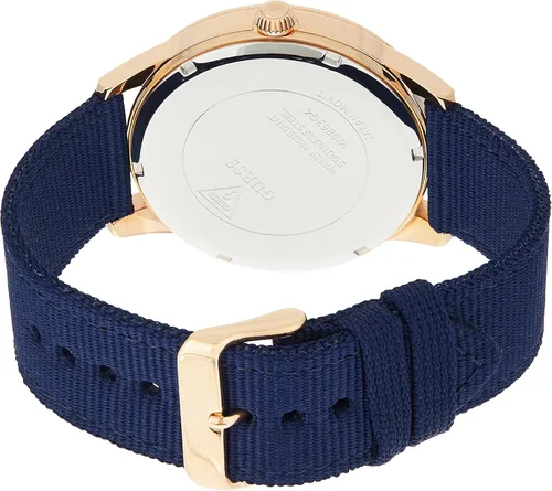 Vista 2 de Guess Relojes Guess para hombre oro rosa beige azul Azul Movimiento de cuarzo