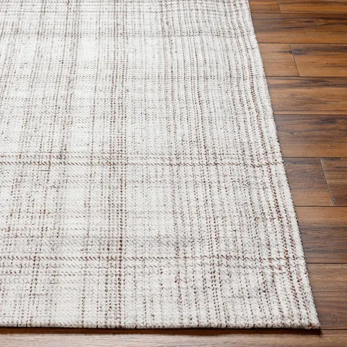 Vista 3 de Livabliss x Becki Owens Sammy Alfombra tejida a mano a cuadros, 2 x 3 pies, color blanco roto Blanco sucio
