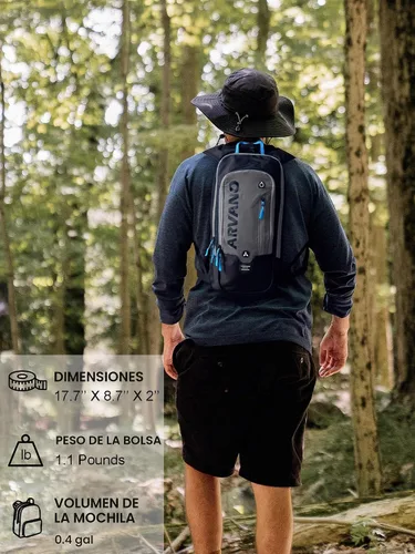 Vista 4 de Hydration Backpack, Lightweight Hydration Pack with 2L Water Bladder, 6L Water Backpack for Men Women Cycling, Hiking, Mountain Biking, Skiing