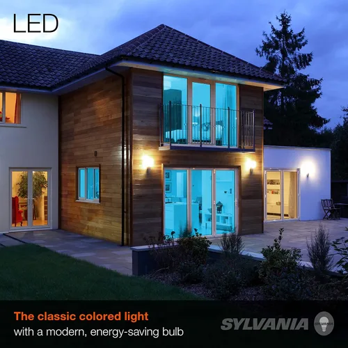 Vista 3 de Sylvania LED Flood PAR38 - Bombilla azul eficiente, 9 W, no regulable, 5 años, base mediana E26, 1 paquete (40830)