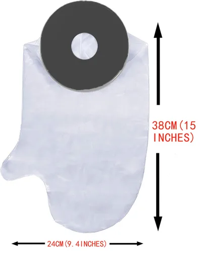 Vista 2 de HO - Protector de heridas impermeable para ducha, protector de yeso sellado reutilizable, bolsa de fundición, funda fundida, protección impermeable