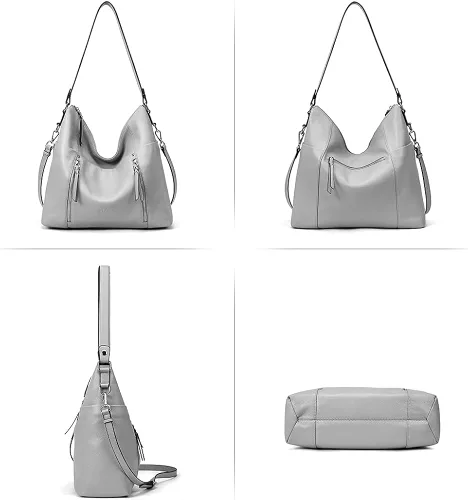 Vista 7 de CLUCI Women Soft Genuine Leather Hobo Handbags Top Handle Tote Bag Large Fashion Crossbody Shoulder Bag