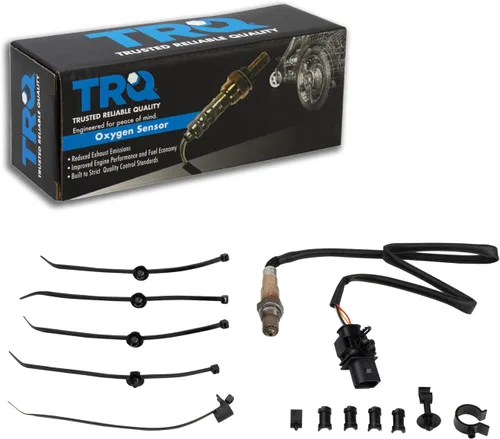 Vista 373 de TRQ Sensor de Oxígeno O2 de 4 Hilos de Banda Estrecha Compatible con VW Atlas 2.0L 2018-21, VW GTI 2.0L 2016-18, Audi A3 Quattro 2.0L 2015-18, VW