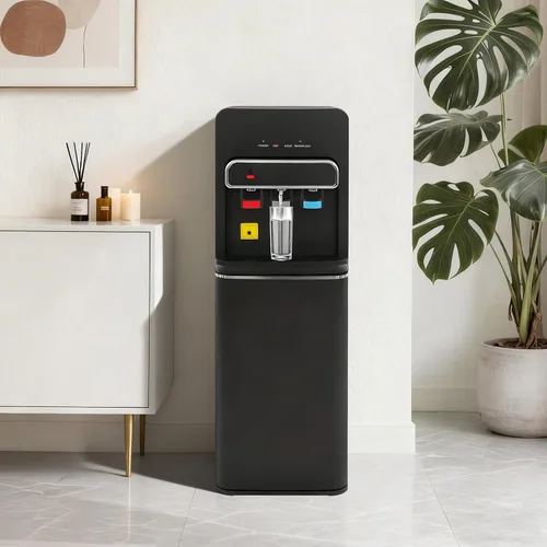 Vista 3 de Dispensador de agua de carga inferior, dispensador de agua caliente, fría y a temperatura ambiente para botellas de 5 galones, fácil carga