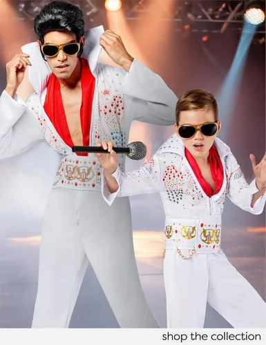 Vista 8 de Rubies Elvis Presley: Disfraz de Elvis Presley para niños, talla M